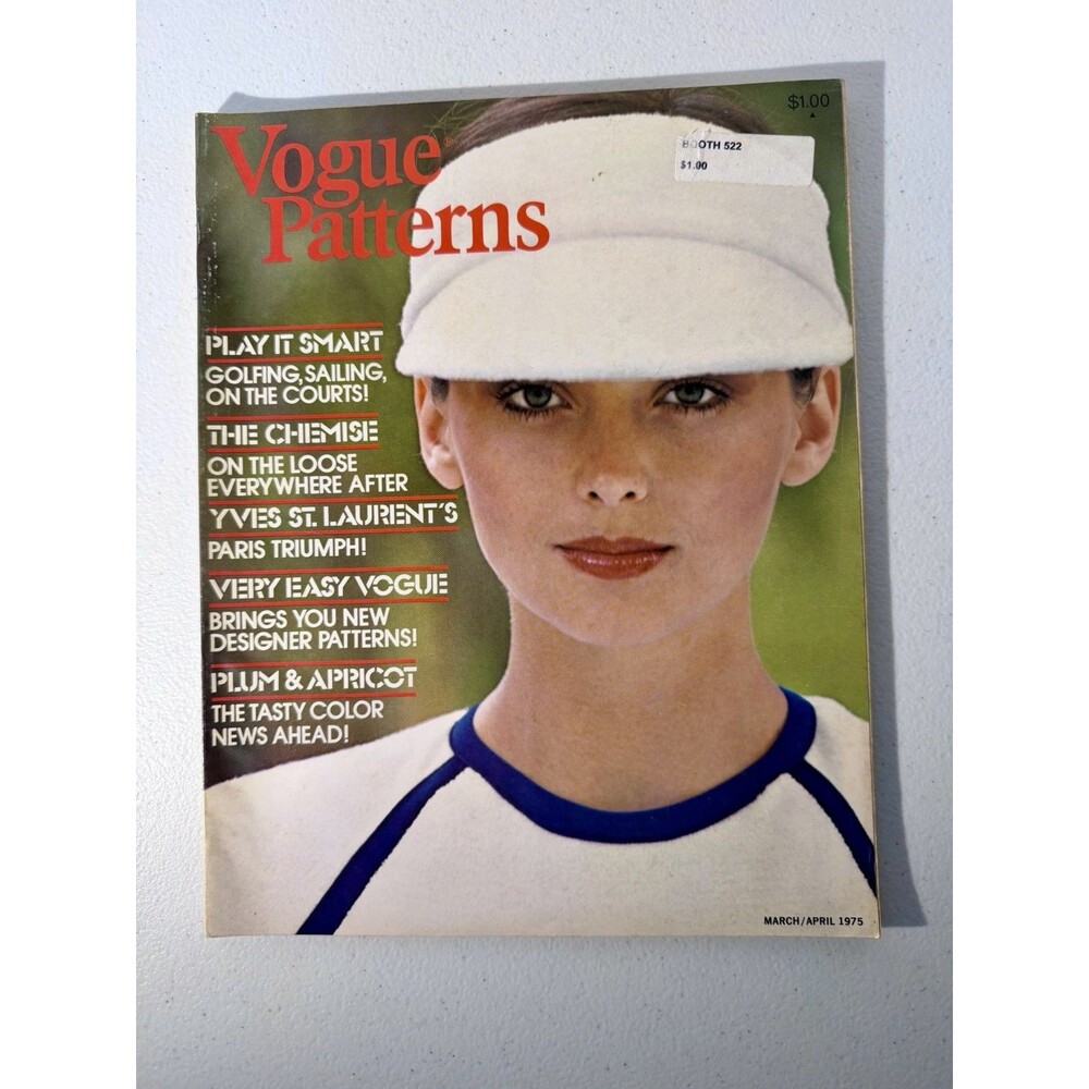 VOGUE PATTERNS  Magazine - SPRING 1975: 70's Vintage Collectable Issue